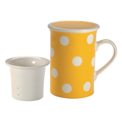 Livellara Tisaniera Porcellana (8x12cm) FRESHNESS LINE Giallo A06002T27