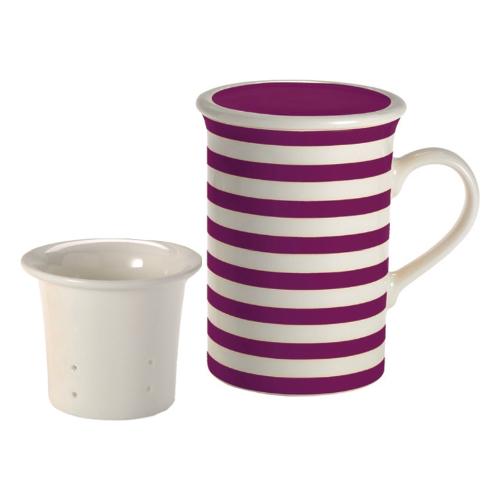 Livellara Tisaniera Bone China (8x12cm) FRESHNESS LINE Porpora A06001T23
