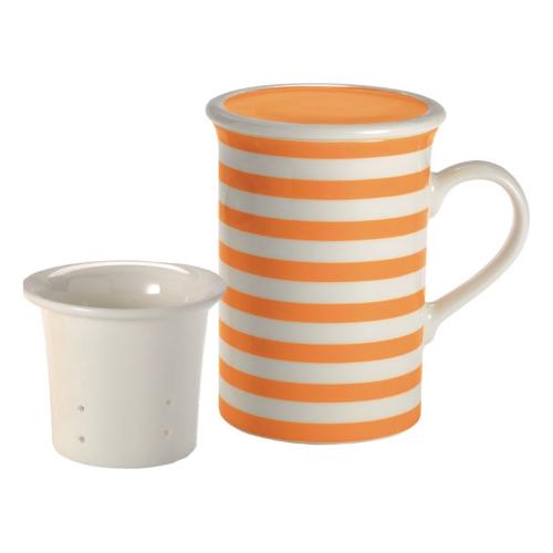Livellara Tisaniera Porcellana (8x12cm) FRESHNESS LINE Arancio A06001T22