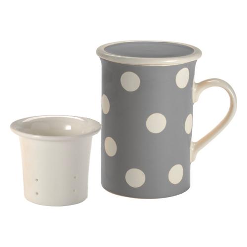Livellara Tisaniera Porcellana (8x12cm) FRESHNESS DOTS Turchese A06002T29