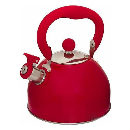 Bialetti Bollitore Inox (2,7L) VINTAGE con fischietto Rosso BTH2021004