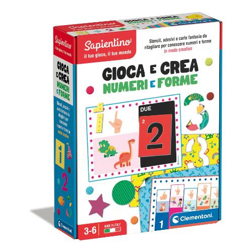 Clementoni Gioco educativo Gioca e crea numeri SAPIENTINO 16727