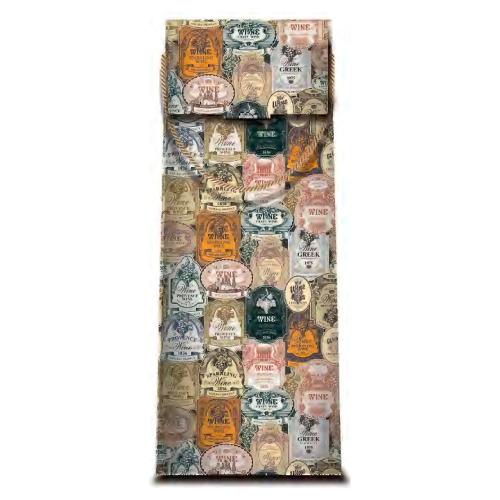 Marpimar Shopper regalo per bottiglia (11x9x35 cm) Logo Multicolor 21PL109