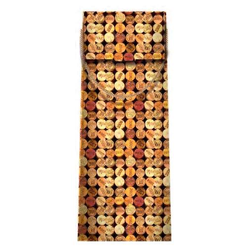 Marpimar Shopper regalo per bottiglia (11x9x35 cm) Tappi Marrone 21PL111