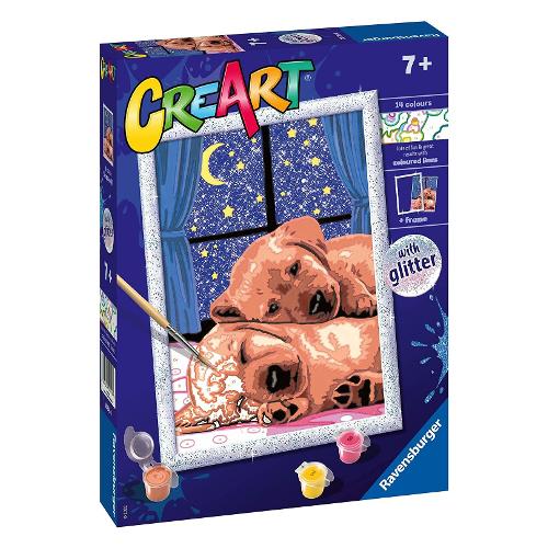 Ravensburger Set per dipingere Coppia di Cagnolini CREART 20216