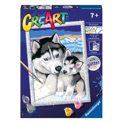 Ravensburger Set per dipingere Husky CREART 20215