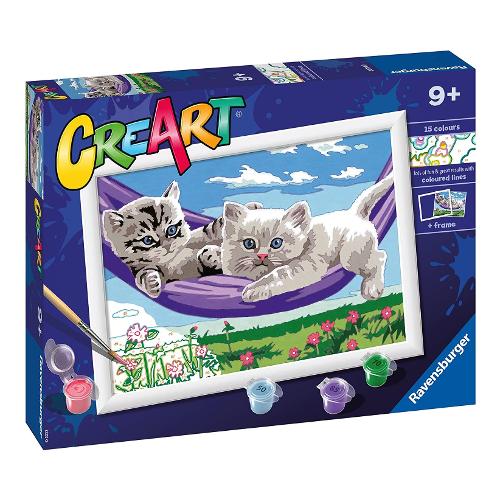 Ravensburger Set per dipingere Gattini Sull'Amaca CREART 20214