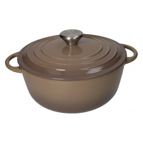 Brandani Casseruola con coperchio ghisa (22x16cm) Tortora 52576