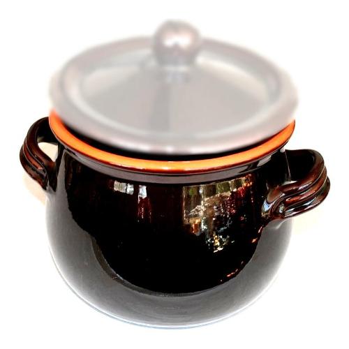 De Silva Pentola Etrusca terracotta (15x11,5cm) MIMI Marrone 219