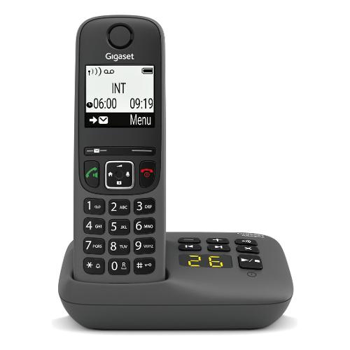 Gigaset Cordless Singolo AS SERIES As490A Black S30852 H2830 K133