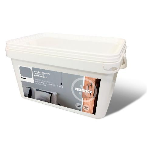 Ivs Idropittura per muro NUANCE Super lavabile Grigio piuma 2,5 lt FI5567
