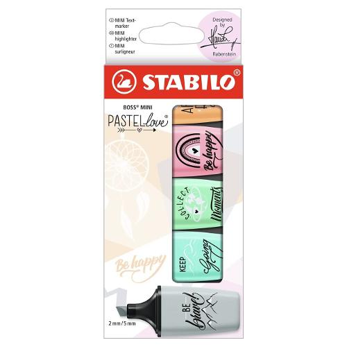 Stabilo Set evidenziatori BOSS MINI Pastellove Colori assortiti pastel 07 05 29 10 Blister 5 pz