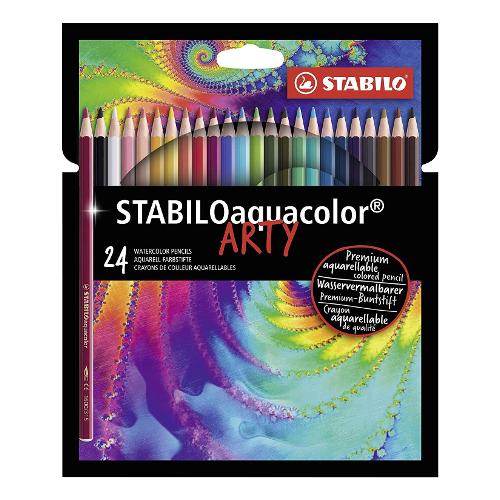 Matite colorate acquarellabili 24 pz AQUACOLOR Arty Colori