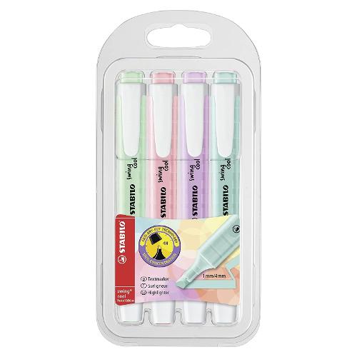 Stabilo Set evidenziatori SWING Cool Colori assortiti pastel 275 4 08 Blister 4 pz