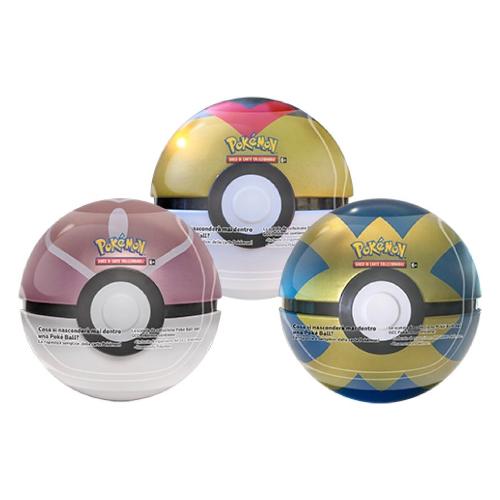 Gamevision Carte gioco Tin Poke Ball Spring POKÉMON Assortito PK60232ISINGPZ