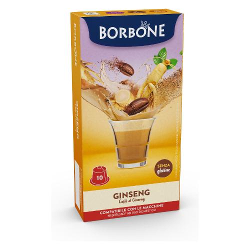 Cialde caffè al ginseng Borbone scatola da 18 pezzi