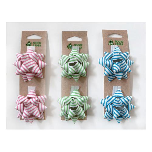 Saul Sadoch Set fiocchi regalo Eco Pastel Assortito (6 cm) 2 pz