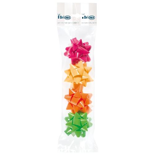 Saul Sadoch Coccarde regalo a stella (6cm) 4 pz Assortito