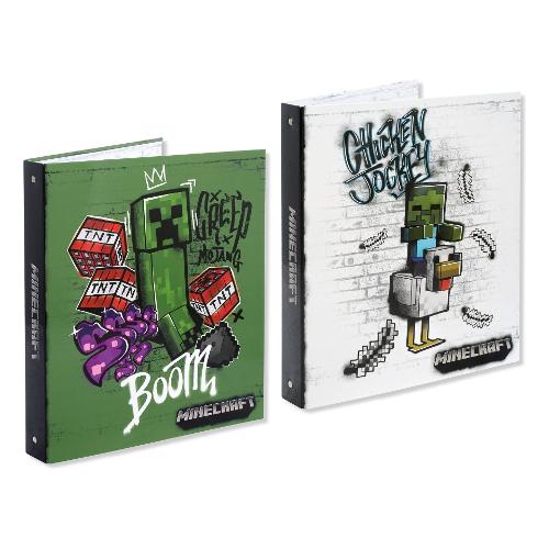Franco Cosimo Panini Copertina ad anelli A4 (27x32x3cm) MINECRAFT Assortito 65799