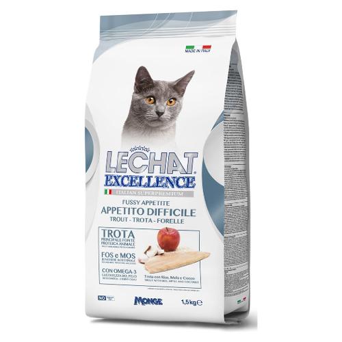 Monge Crocchette gatti adulti Appetito Difficile gusto trota ( Sacchetto 1,5 kg ) LECHAT EXCELLENCE 5978