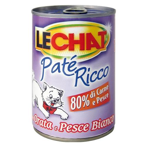 Monge Patè gatto orata e pesce bianco LECHAT Lattina 400 gr 0032