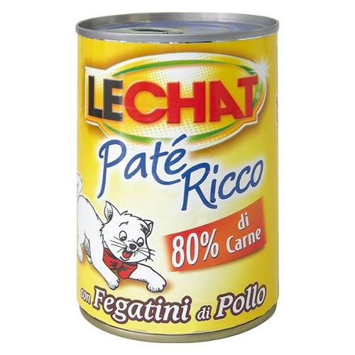 Monge Patè gatto pollo e fegatini LECHAT Lattina 400 gr 0039
