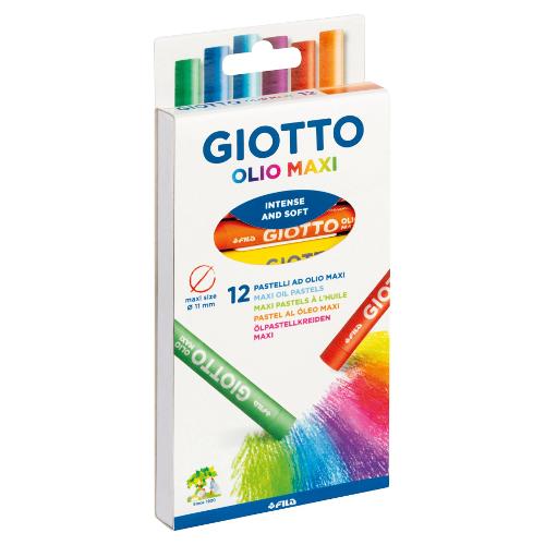 Fila Set pastelli ad olio 12 pz Maxi GIOTTO colori assortiti F293400