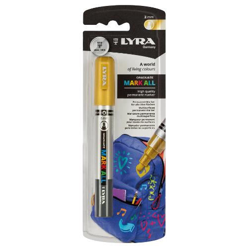 Lyra Pennarello indelebile Oro tratto Medio - 2,0 mm Graduate Mark All L6828250