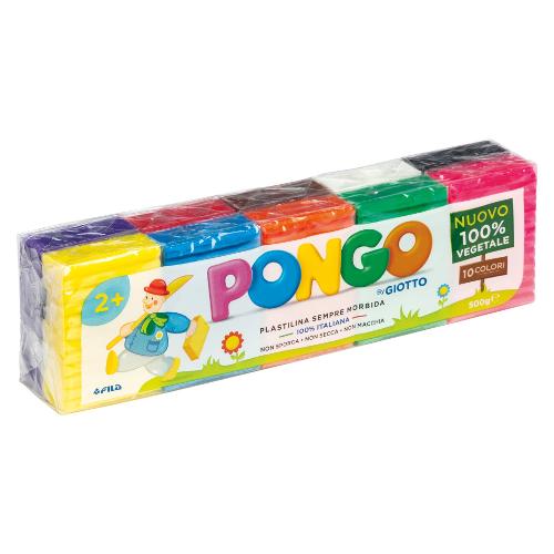 Fila Pasta modellabile Pongo 10 panetti 50gr GIOTTO Colori assortiti F812700