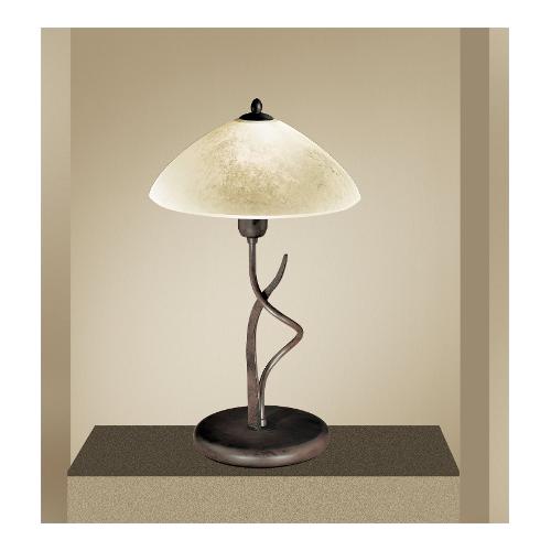 Lam Export Lampada tavolo SOAVE Testa di moro e Scavo antico (30x51cm) 4280 1LT 1 luce - E27 - Max 6W