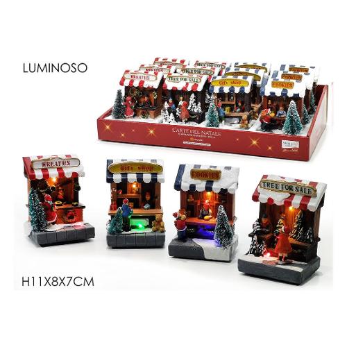 General Trade Casetta con Luci Led (8x7x11 cm) 442424