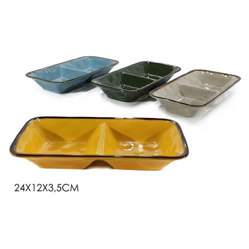 General Trade Antipastiera Ceramica (24cm) 2P Assortito 515320