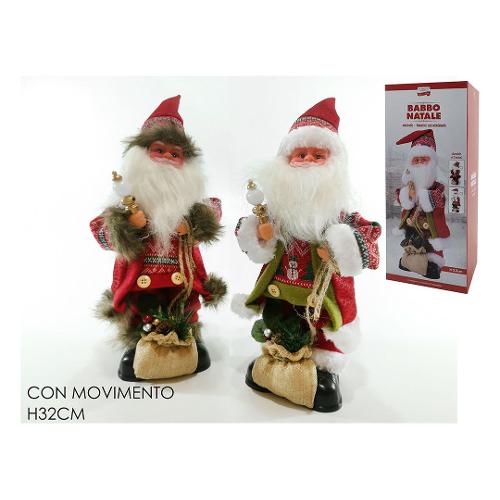 General Trade Babbo Natale Con Movimento Musica e Luci Assortito (32 cm) 490050
