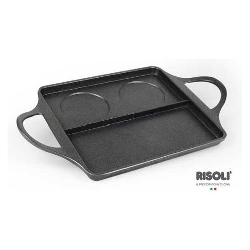 Risoli Bistecchiera Antiaderente Bb Burger (40x24cm) FACTOTUM Nero 00100BDR 40GS0