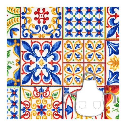 Rizzi Grembiule cucina SAVENA con pettorina 0887 ST1780D30887