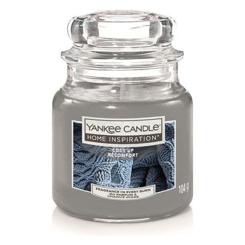 Yankee Candle Candela profumata Cosy Up (5,8x8,6cm) Giara S 20-30 ore Grigio P501835