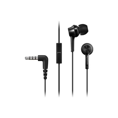 Panasonic Auricolari microfono filo Black RP TCM115E K