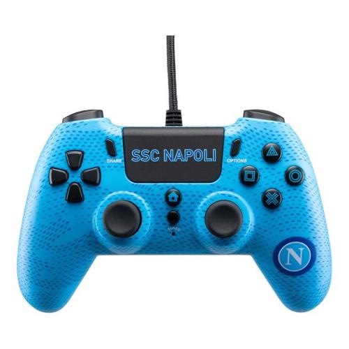 Qubick Gamepad PLAYSTATION 4 Ssc Napoli 2.0 Wired Light blue ACP40167