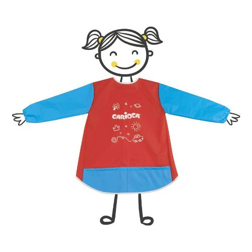 Carioca Grembiule pittura per bambini taglia 5-8 anni Rosso e Blu 33101