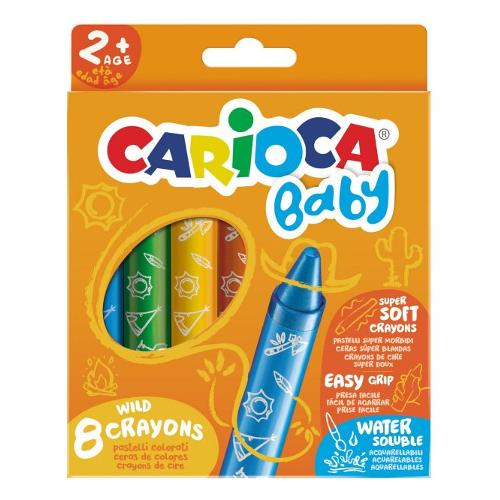 Carioca Set pastelli a cera 10 pz BABY 2+ colori assortiti 42892