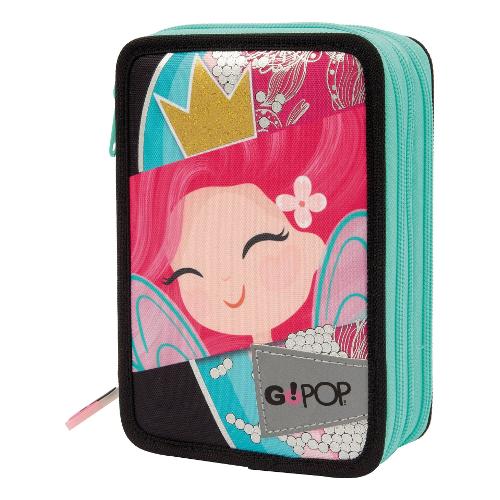 Giochi Preziosi Astuccio triplo completo 36 colori con penne e accessori Princess GOPOP Verde e Fucsia GG9L2200