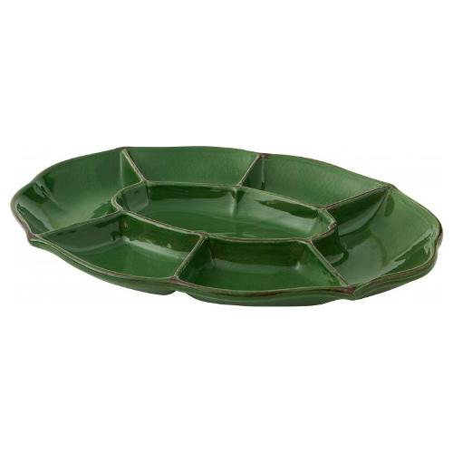 Brandani Antipastiera Ceramica (42cm) PRIMIZIE Verde 52270