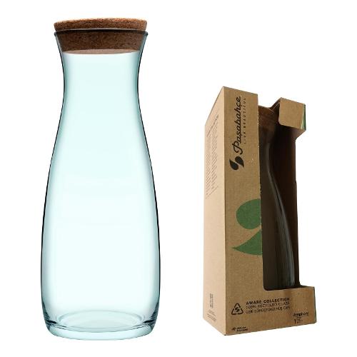 Caraffa Con Tappo Sughero Trasparente 1L