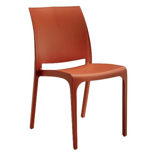 Bica Sedia da esterno polipropilene VOLGA Brick red 300 7