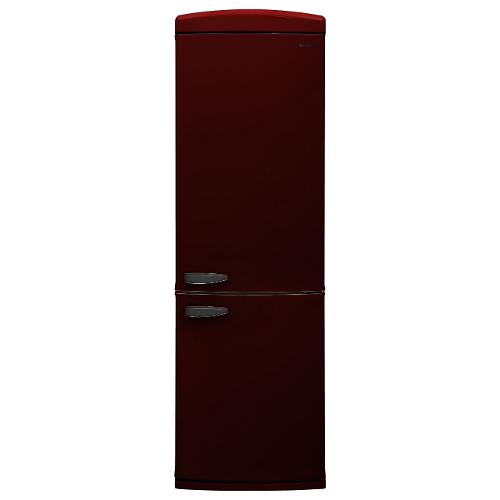 DOMO Combi frigo-congélateur rétro - D - 191 L - bordeaux