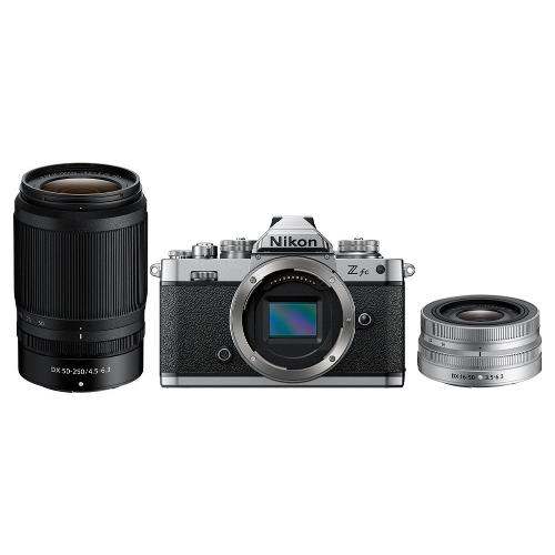 Nikon Fotocamera mirrorless 20,9Mpx APS C Z FC Kit 16 50 Vr + 50 250 Vr Black VOA090KB03