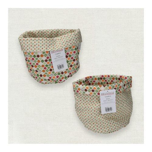 Brandani Porta pane (18x23cm) cestino tondo PRIMIZIE Assortito BR211021