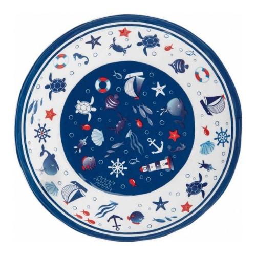 Brandani Piatto fondo Melamina (21,5cm) AL MARE 52585