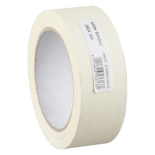 Geko Nastro mascheratura per interni 3,8cm x 50m BASIC Avorio 21000 407