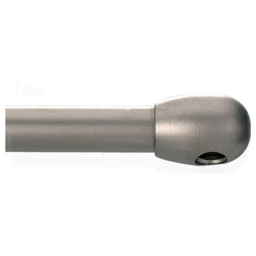 B&B Padova Bacchetta tendina Oliva Nichel satinato (40x1 cm) 21476